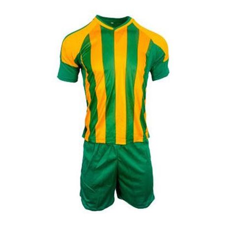 Soccer Kit Set with Kit Bag for Junior Football Team of 15 - Yellow/Green