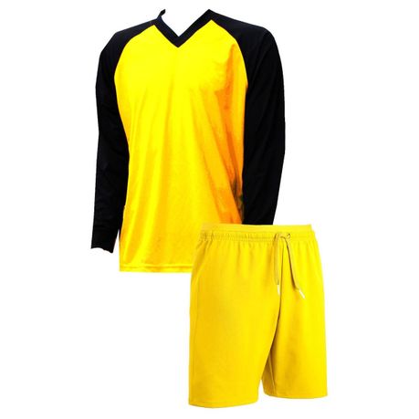 Soccer Kit Set with Kit Bag for Junior Football Team of 15 - Yellow/Green